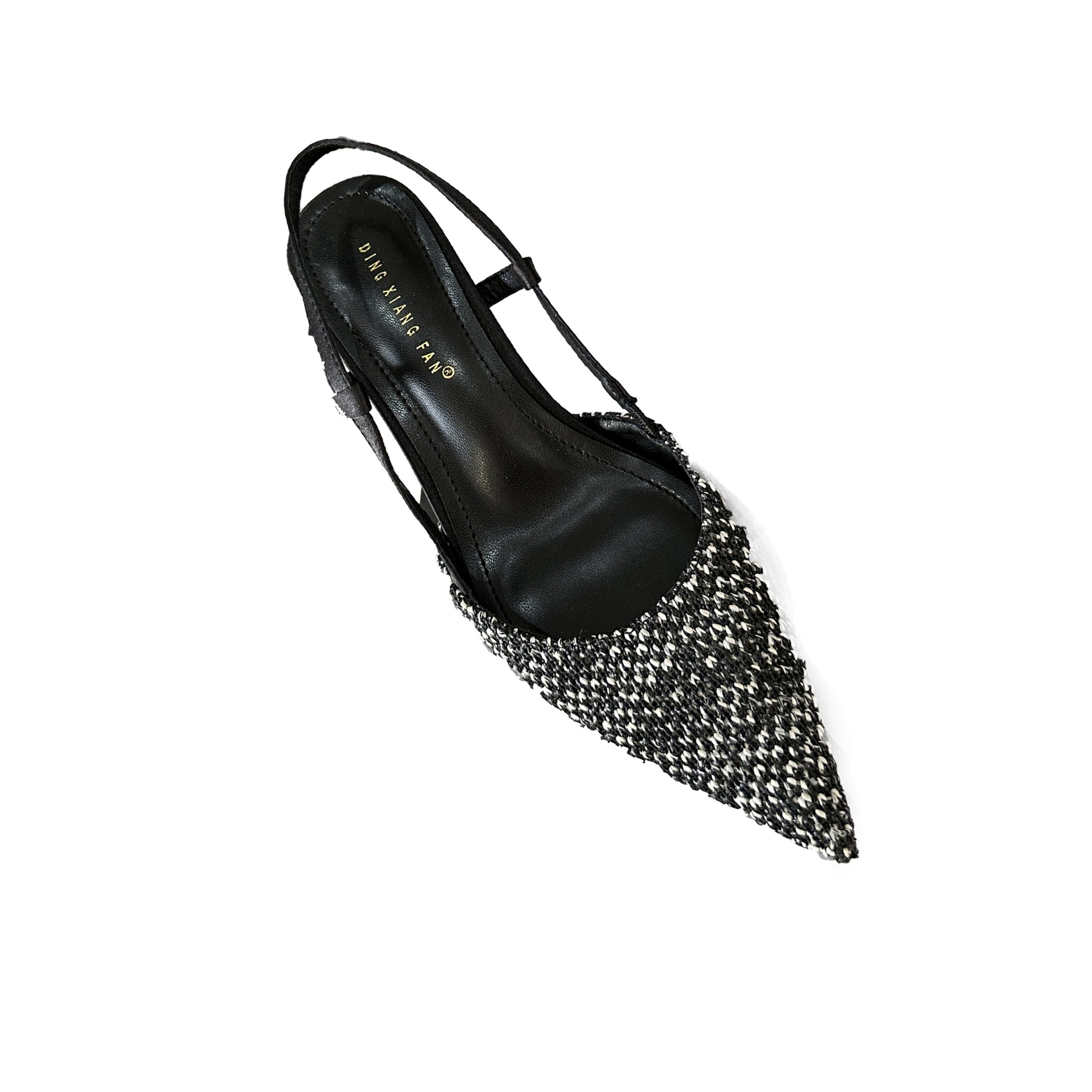 2024 Spring Summer New Minimalist Pointed Toe Women's Shoes Thin Heel Fashion Elegant Mid Heel Sandals 1121-3