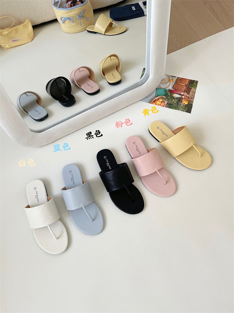 1743143861430_609432.jpg Niche Flat Open Toe Slippers for Women Summer Outdoor 2025 New Fairy Style Low Heel Toe Separator Sandals