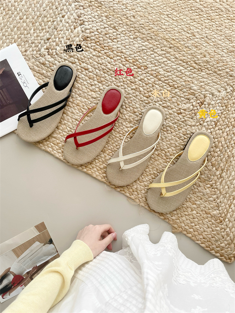 1744087213897_215112.jpg New Round Toe Slippers with Woven Straps for Women Beach Sandals