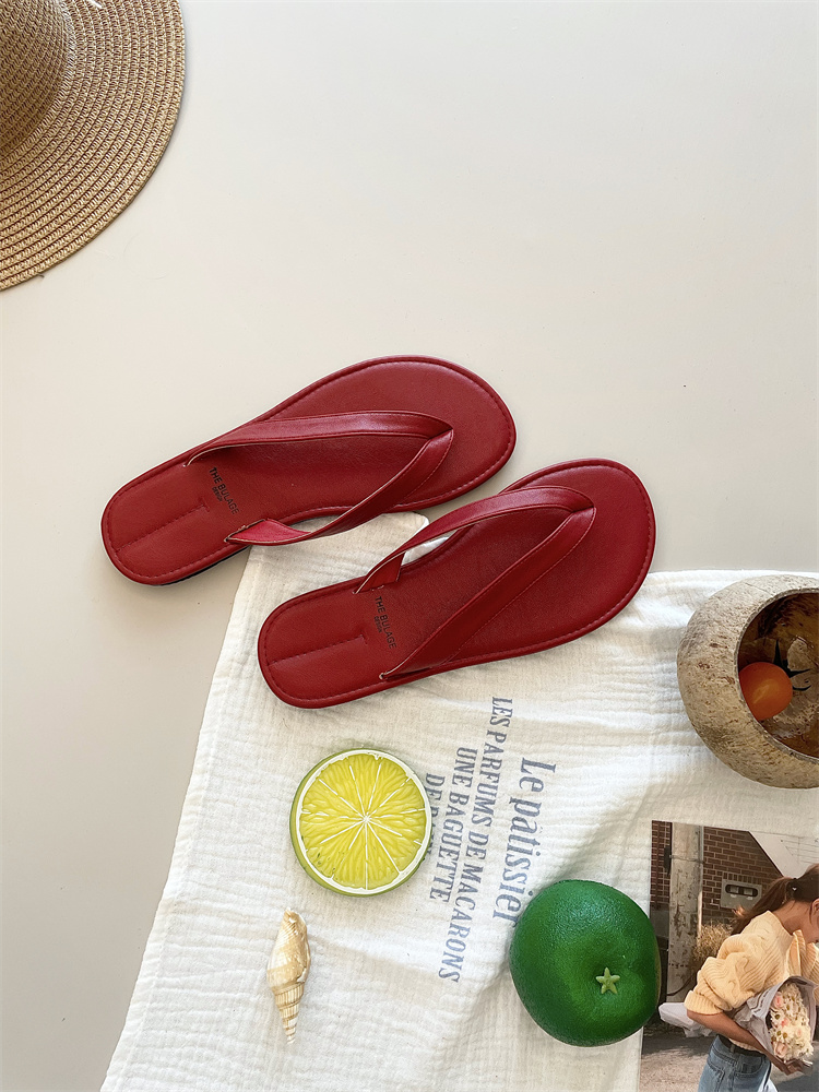Women's Casual Flat Toe Thong Slippers 2025 Summer Outdoor Comfort Sandals