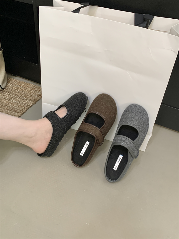 1757841117555_efrZqZ.jpg Women's Casual Faux Fur Mule Slippers with Strap - Non-Slip Flat Shoes for Daily Wear