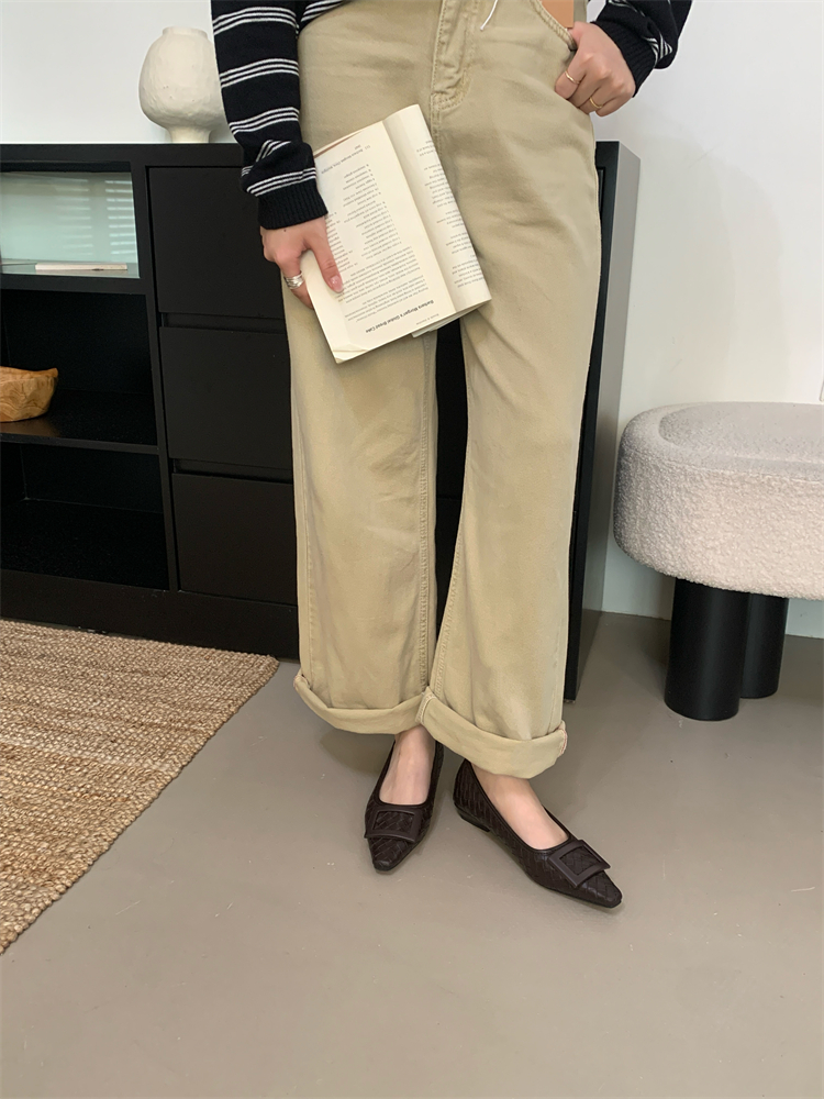 1758868288249_i37GIs.jpg French Style Pointed Toe Flats 2025 Autumn New Women's Casual Shoes