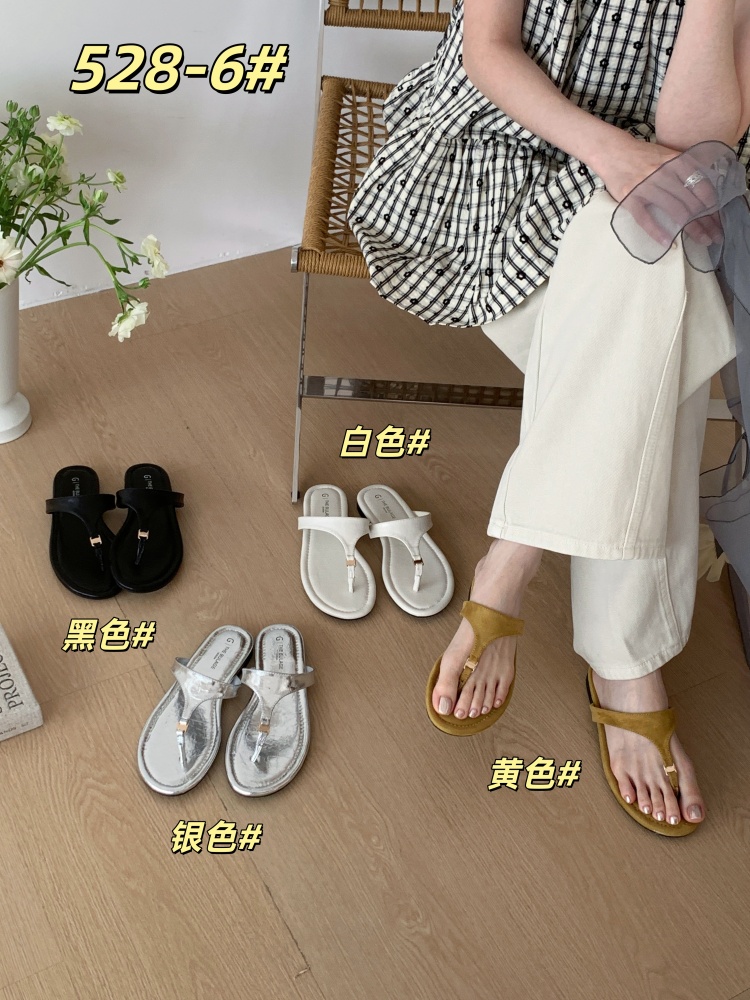1773206256259_BWtRHa.jpg Soft Sole Round Toe Flat Thong Slippers for Women 2026 New Fairy Style Versatile Open Toe Casual Sandals